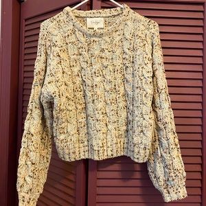 Multi color (beige,light blue, brown) soft sweater